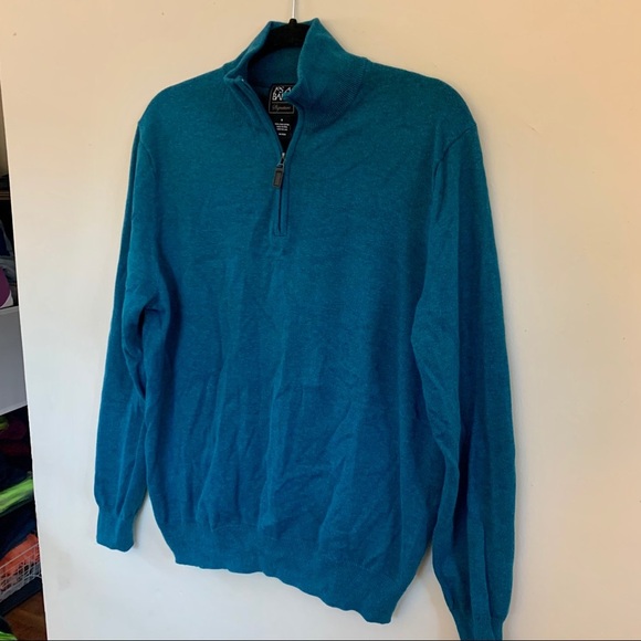 Jos A. Bank Men’s Quarter Zip Sweater (Med) - Picture 3 of 4